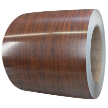 Galvanized PPGI PPGL Wood Paint Surface Color Coated Steel Coil ASTM AISI